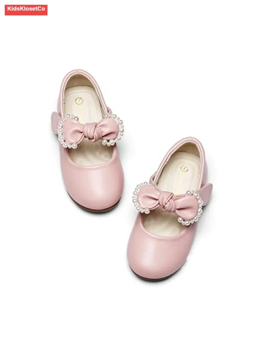 Girls Mary Jane Flats with Bowknot Dress Shoes
